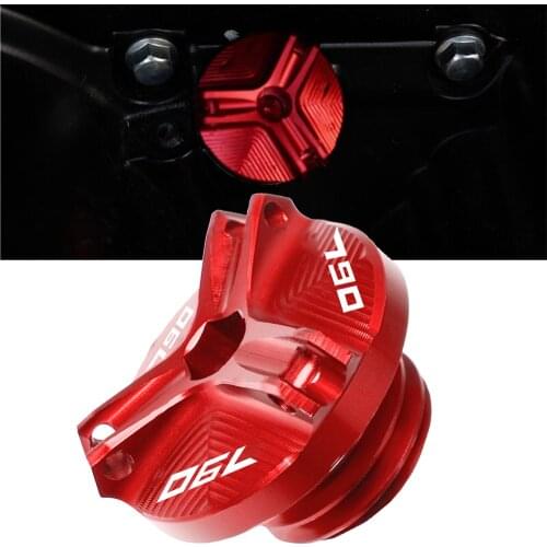 For 790 2018 2019 2020 Motorcycle Engine Oil Filter Cup Plug Cover Screw 790 CNC Engine Oil Drain Plug Sump Nut Cup Plug Cover