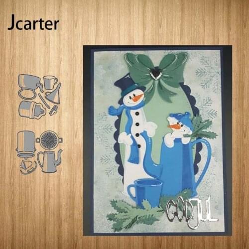 New Metal Cutting Dies Kettle Cup Milk Bottle Craft Stencil Diy for Scrapbooking Handmade Card Make Shape Album Decoration Model