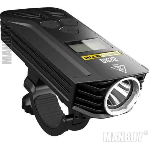 Top Sales FREE Shipping Nitecore BR35 1800LM CREE XML U2 Dual Distance Beam Rechargeable Bike Light BuiltIn 6800mAh Battery Pack