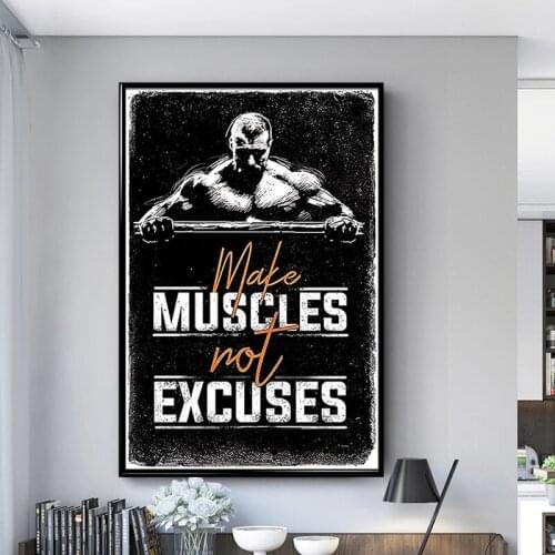 Encouragement Fitness Exercise Posters Canvas Painting Posters and Prints Wall Art Pictures for Living Room Home Decor Cuadros