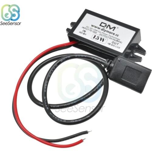 DC/DC 12V to 5V 3A 15W Car Power Buck Converter Regulator Micro Mini USB Car Monitor Step Down Power Supply Module