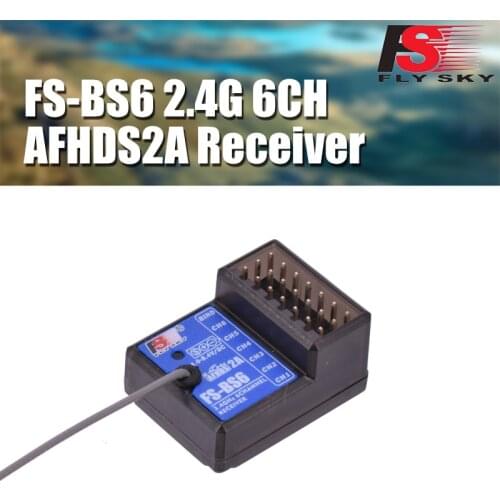 Flysky FS-BS6 BS3 BS4 2.4G 6CH Receiver with Gyro Stabilization for Flysky FS-IT4S FS-IT4 FS-GT2 FS-GT2E GT2F Remote Control