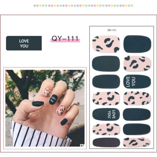 Rainbow Nail Stickers Multicolor Waterproof Nail Polish Film Cute Cartoon Fruit Geometry Pattern Nail Art Decorations Sticker