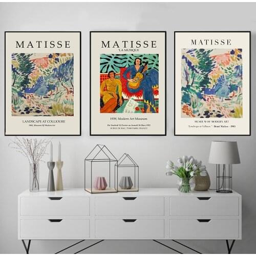 Matisse Colorful Posters And Prints Abstract Landscape Canvas Painting Wall Art Figure Pictures For Bedroom Interior Home Decor