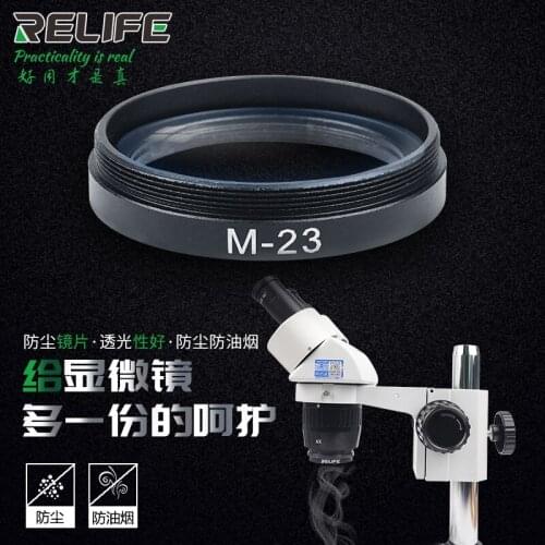RELIFE M-23 Vision Microscope Dustproof Lens Fume Proof Lens Glass Lens Protective Lens Tool