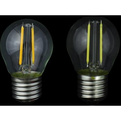 Retro LED Filament Light lamp E27 2W 4W 6W 8W 110V / 220V G45 Clear Glass shell vintage edison led bulb