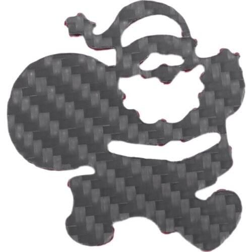 For Car Motorcycle Christmas Decoration Scratchproof Carbon Fiber Sticker Santa Claus Sticker