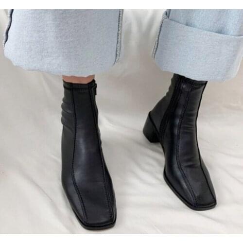 Chic Tabi Boots Women Luxury High Heels Botas Mujer Winter Sequin Ankle Boots Bling Botas Feminina Top Quality Zapatos De Mujer