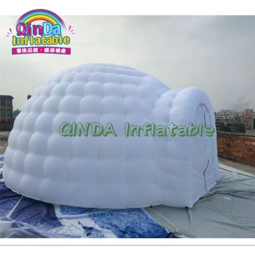 Hot sale outdoor white new inflatable lighting igloo dome tent for inflatable party tents for sale