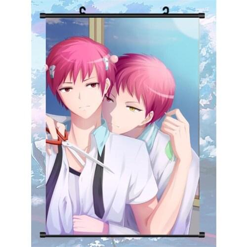 Japanese Anime Saiki Kusuo no Sai-nan The Disastrous Life of Saiki K Home Decor Wall Scroll Poster Decorative Pictures