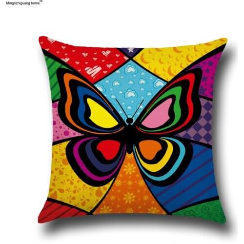 1PC Elegant Cushions Classic Butterfly flower Sofa Throw Pillow Case Cushion Cover Pillow cover Home Decor Car deocr Gift OU 012