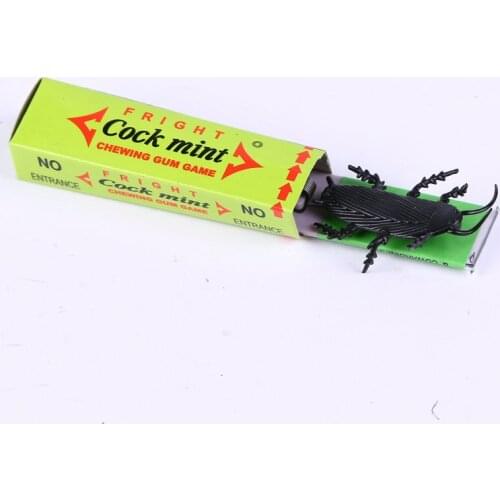 1pcs Trick Chewing Gum Funny Big Safety Nove Cockroach Chewing Gum Whimsy Toy Spoof Joke Surprised Trick Toys Shocking Gifts