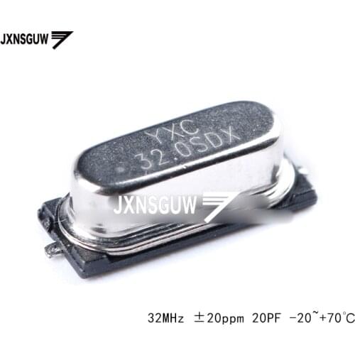 10PCS SMD passive crystal oscillator/HC-49SMD 32MHz 20ppm 20PF X49SM32MSD2SC