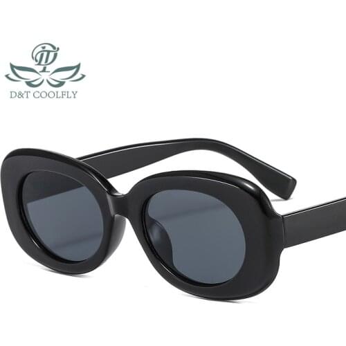 2021 New Fashion Oval Sunglasses Women Men Brand Designer Vintage Color Gradients Lens Frame Casual Cute Style Sunglasses UV400