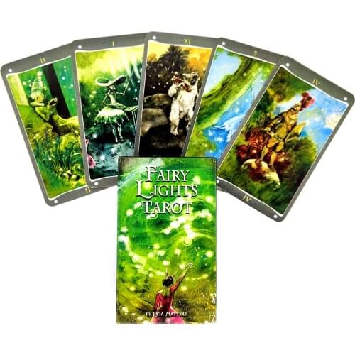 2021 New Fairy Lights Tarot Cards And PDF Guidance Divination Deck Entertainment Parties Board Game Support drop shipping 78 Pcs
