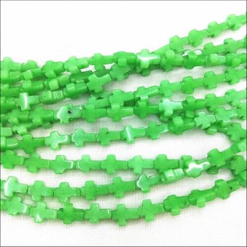 33 pcs/lot cross shape of beads accessories stone carnelian jasperr white crystal blue turquoisee size 8x12mm