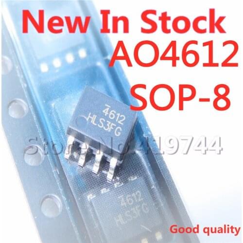 5PCS/LOT AO4612 SOP8 4612 SOP-8 MOS field effect tube N+P channel 60V full In Stock NEW original IC