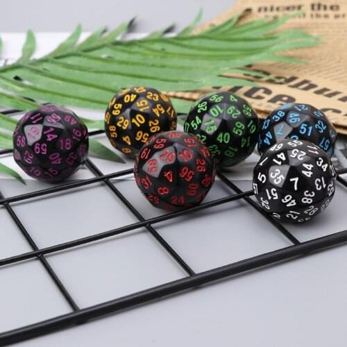 6Pcs 60 Sided D60 Polyhedral Dice For Casino D&D RPG MTG Party Table Board Game