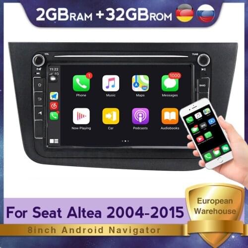 Android 9.1 Car Radio Multimedia Player For VW Seat Altea 2004-2015 Toledo 2004-2009 LHD GPS Navigation audio BT WIFI RDS Canbus