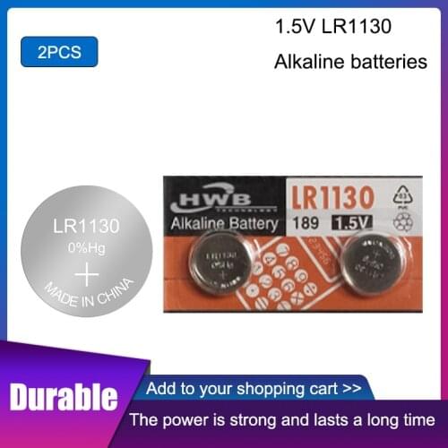 2pcs for Maxell Battery Cell 1.5V AG10 LR1130 Alkaline Button Battery AG10 389 LR54 SR54 SR1130W 189 LR1130 Button Batteries