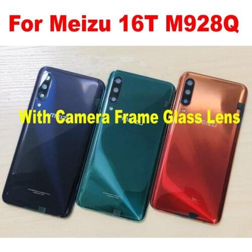 100% Fit Best Back Battery Cover Housing Door Rear Case with Camera Frame Glass Lens For Meizu 16T M928Q Phone Shell