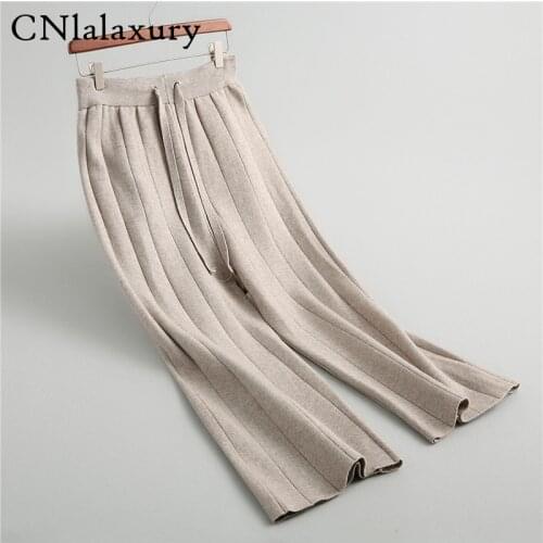 Cnlalaxury Women's Wide Trousers
