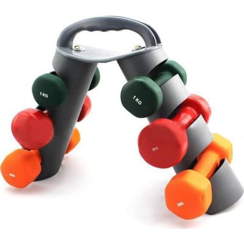 Home Gym Weightlifting Dumbbell Three-layer Fixed Storage Floor Stand Holder Dumbbell Floor Bracket Dumbbell Supportor