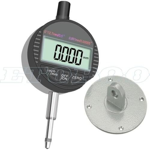 0.001mm Electronic Micrometer 0.00005" Digital Micrometer Metric/Inch Range 0-12.7mm/0.5" Dial Indicator Gauge With Retail Box
