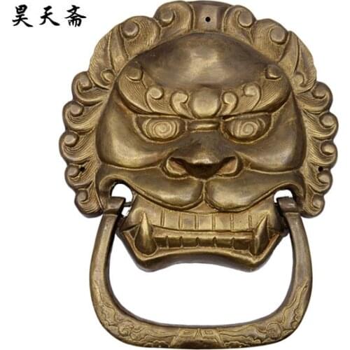[Haotian vegetarian] antique copper beast handle / Antique Hardware / antique furniture copper fittings HTA-019