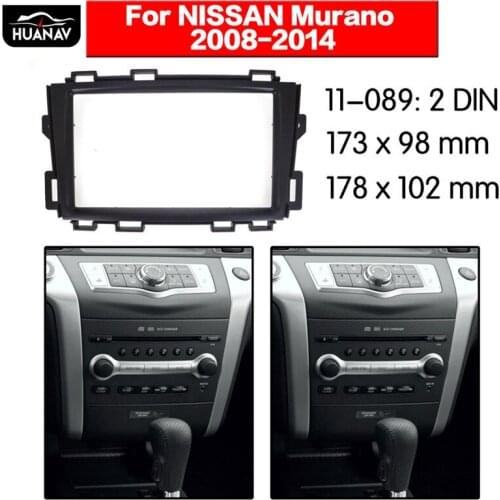 HUANAV Car Radio stereo Fitting installation adapter fascia For 2008-2014 Nissan Murano 2DIN Radio frame Auto fascia