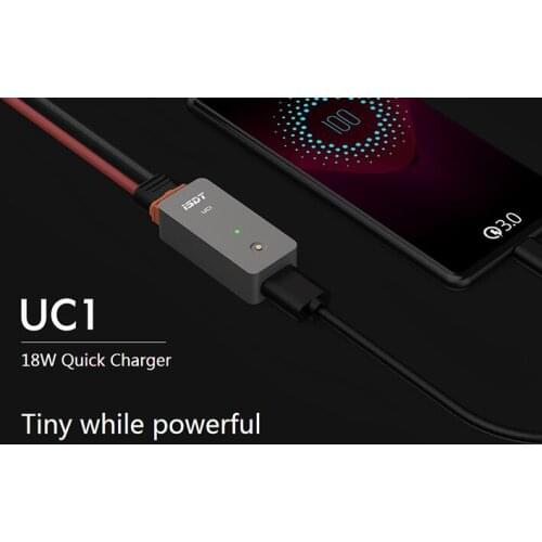 ISDT UC1 18W 2A Mini Quick Charging Smart USB Charger Support QC2.0/QC3.0/FCP/BC1.2