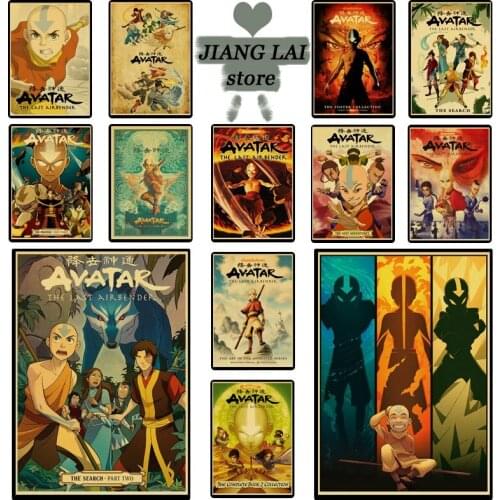 Classic anime cartoon Avatar The Last Airbender retro poster Prints Wall Painting high Quality Decor Poster Home Decoration