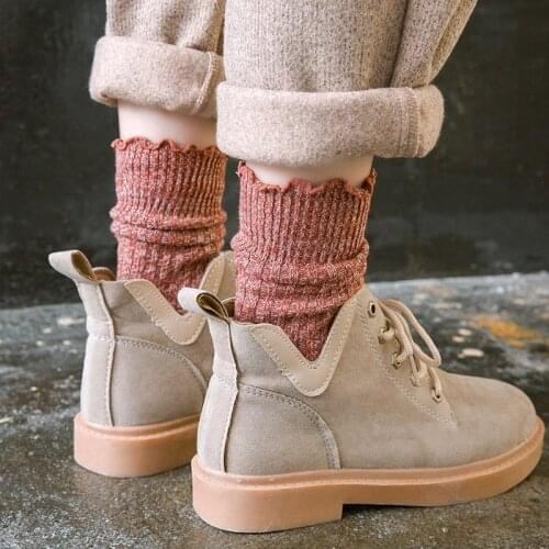 New Clearance Sales Fashion Women Long Socks Autumn Winter Thicken Warmer Wool Cotton Underwear Harajuku Girl Student Streetwear