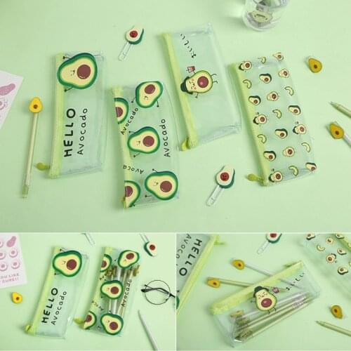 1 Pcs Pencil Case Avocado School Pencil Box Pencilcase Pencil Bag School Supplies Stationery