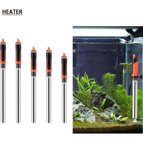 Super Aquarium Heater Submersible Heating Rod 17-35DegreeCelsius Adjustable 50/100/200/300/500W to Control Fish Tank Temperature