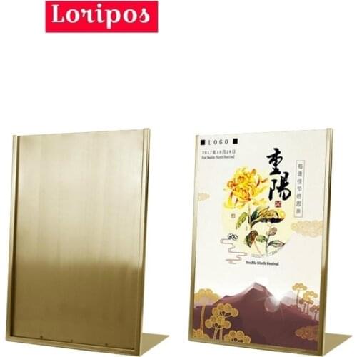 Loripos Pop Advertising Poster Desk Table top Banner Display Rack Kt Board Sign Holder Menu Literature Display Stand A4 Ad Page