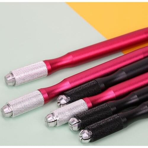 10Pcs New Arrival Professional Manual Tattoo Permanent Makeup Eyebrow Pen Manual Tattoo Pen Microblading Pen Eyebrow Tattoo Tool