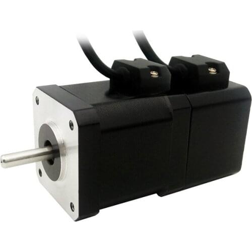 2phase Nema17 stepper motor with permanent magnet brake 42HSB47A41505 Motor torque 0.6NM(86oz-in) 1.5A 4wires