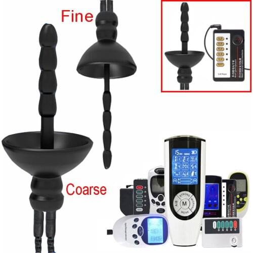 Silicone short Electric Shock horse eye stick urethral Waves Penis Plug Urethral Dilator/Expander/Toys Bdsm Electric Sex Sex toy