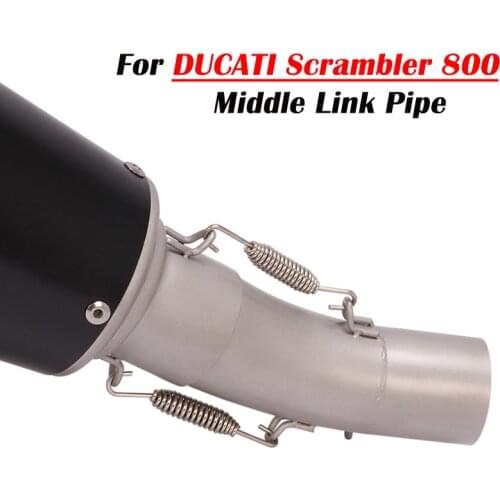 Slip On For DUCATI Scrambler 800 Scrambler 800 Icon Motorcycle Exhaust Modify Middle Pipe