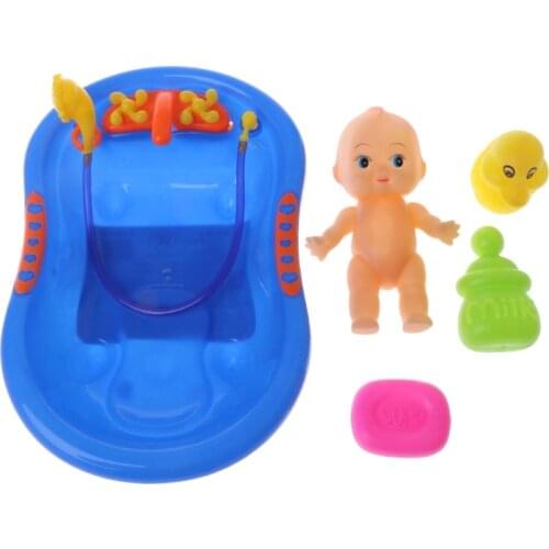 Bathtub With Baby Doll Bath Toy For Child Water Floating Toys Early Educational L4MC
