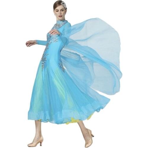 B-17132 Gorgeous Ballroom Latin Dance Dress, Plus Size Ballroom Dance Dress Ballroom Waltz Dress Rumba Costumes For Sale