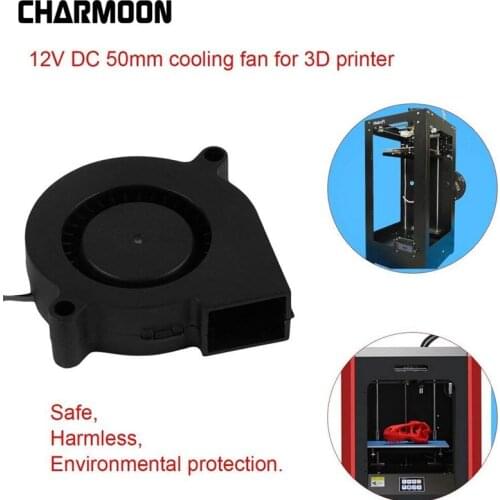 Anet A6 A8 DC Cooling Fan 5015 Turbo fan 12V 24V Ultra-quiet Oil Bearing Turbo Small Fan For 3D Printer