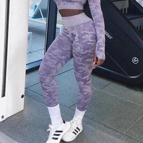 2020 Seamless Leggings High Waist Yoga Pants Camo Workout Gym Leggings Energy Yoga Pant Female Running Fitness Sport Leggings