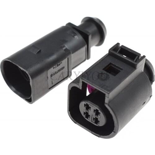 1 Kit 4 Hole 4B0 973 812 4B0973812 4B0 973 712 Automotive Male Female 1.5mm Water Temperature Sensor 4B0973712 plug for VW
