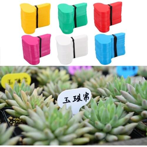 100Pcs PP Plastic Plant Tags T-type Garden Nursery Label Nursery Pots Seedling Labels Plant Tags Tray Mark Tools Markers