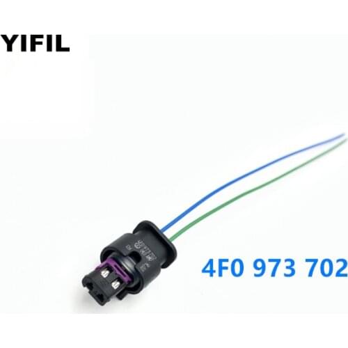 2 Pin/Way TE Crash Sensor Collision Sensor Acceleration Connector Plug Wire Harness Pigtail For VW Bora Passat 4F0 973 702