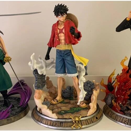 36cm Anime One Piece Luffy GK Statue Monkey D Luffy pvc Action Figure Collection Model Toys