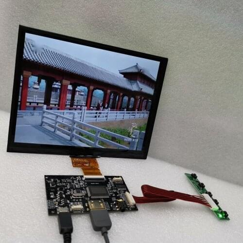 8-inch LCD screen HJ080IA-01E HE080IA-01F 01D 1024*768 ips HD LCD monitor + hdmi/vga/2av drive control board