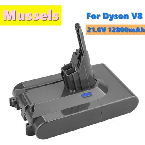 2021 New V8 12800mAh 21.6V Battery For Dyson V8 Battery Absolute V8 Animal Li-ion SV10 Vacuum Cleaner Rechargeable BATTERY L70
